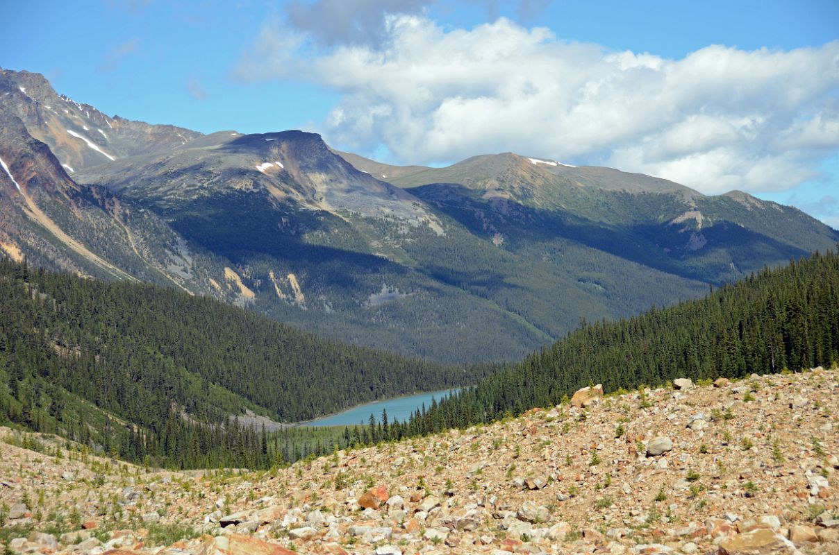 25 Aquila Mountain and Lectern Peak Above Cavell Lake On Path of the Glacier Hike At Mount Edith Cavell